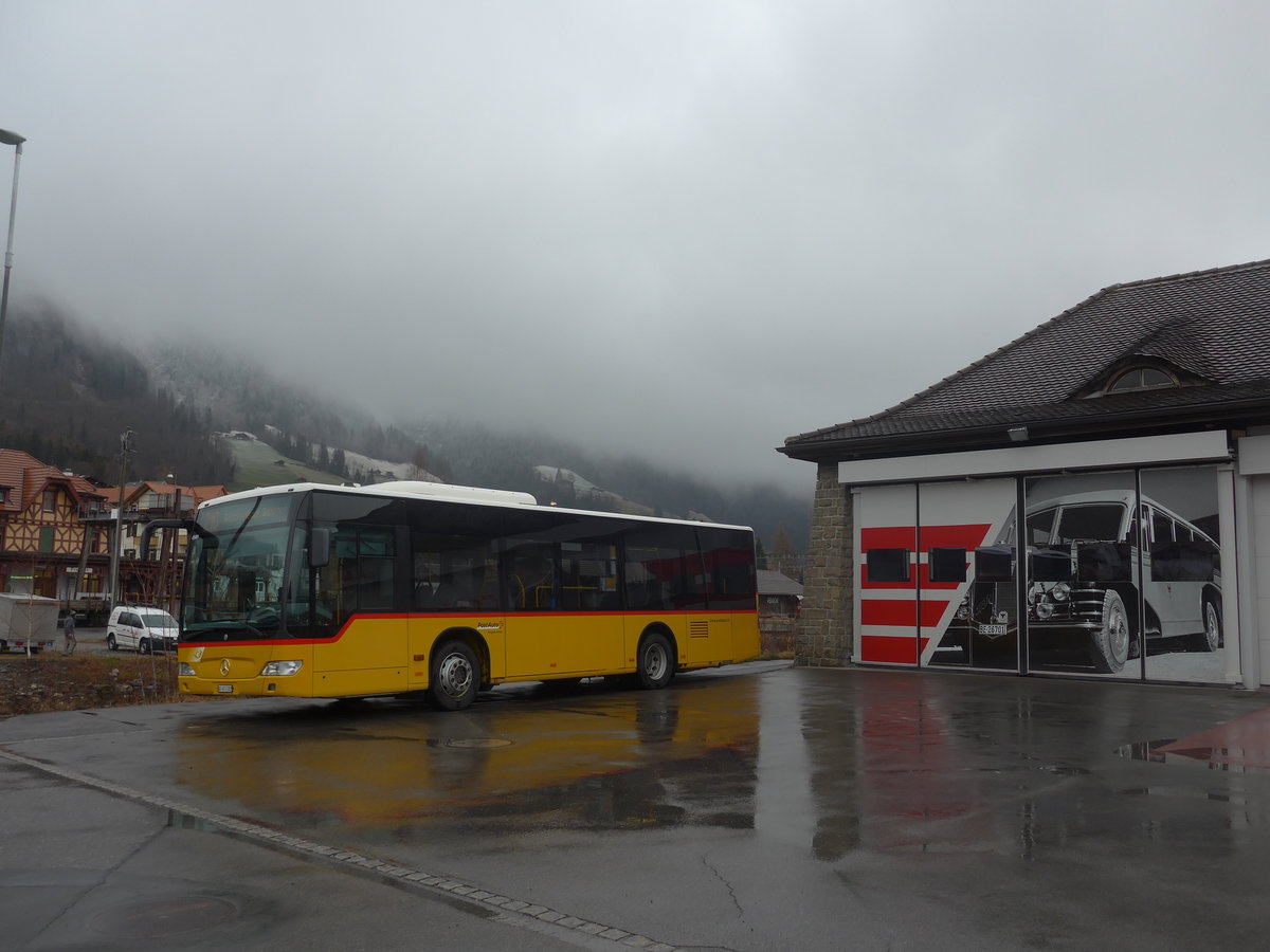 (214'546) - PostAuto Bern - BE 653'382 - Mercedes am 19. Februar 2020 beim Bahnhof Frutigen