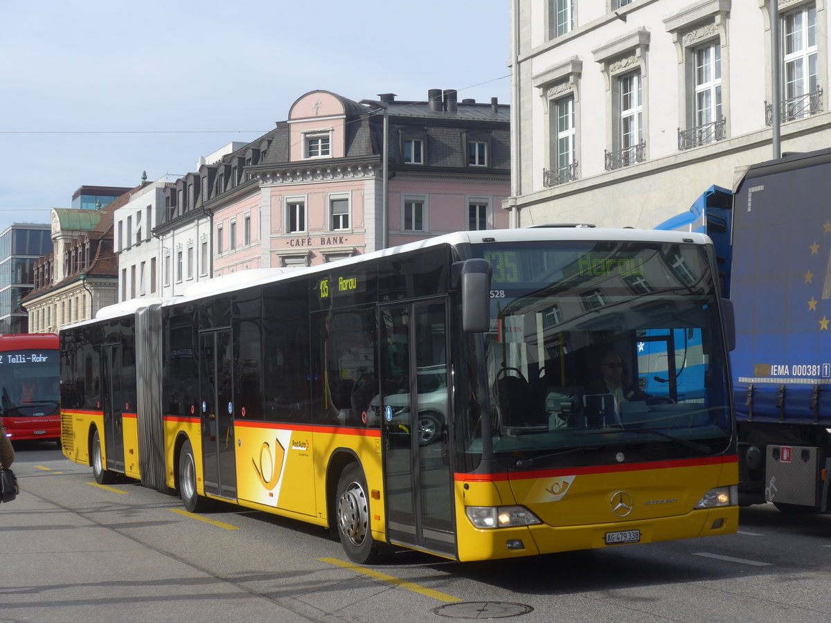 (214'603) - PostAuto Nordschweiz - AG 479'338 - Mercedes (ex SO 149'615) am 20. Februar 2020 beim Bahnhof Aarau