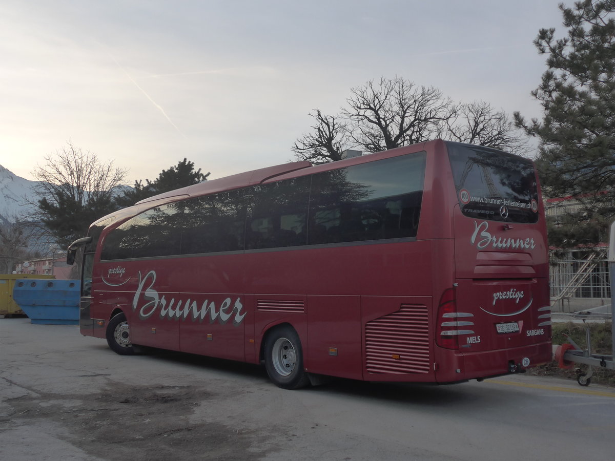 (214'843) - Brunner, Sargans - SG 32'139 - Mercedes am 22. Februar 2020 in Sion, alte Ortsbusgarage