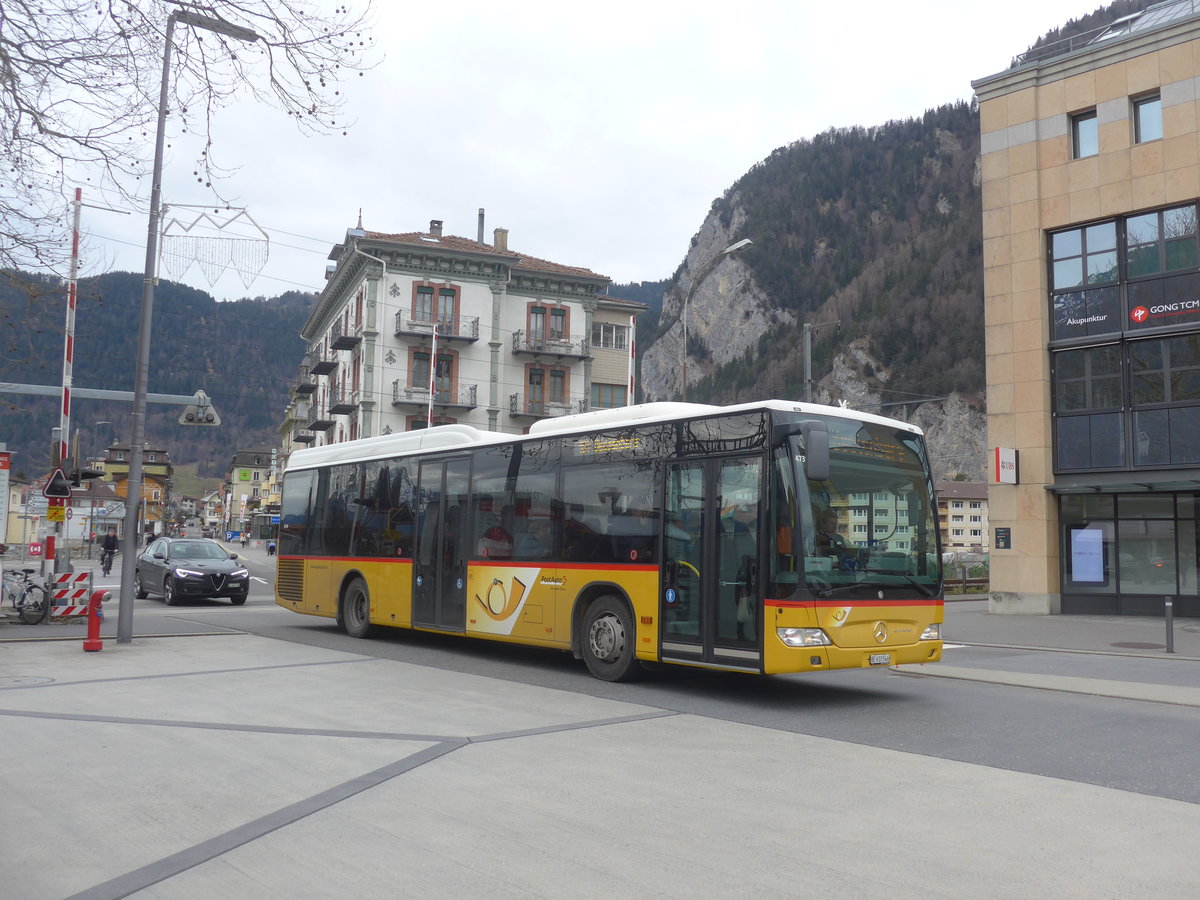 (214'858) - PostAuto Bern - BE 610'546 - Mercedes am 23. Februar 2020 beim Bahnhof Interlaken West