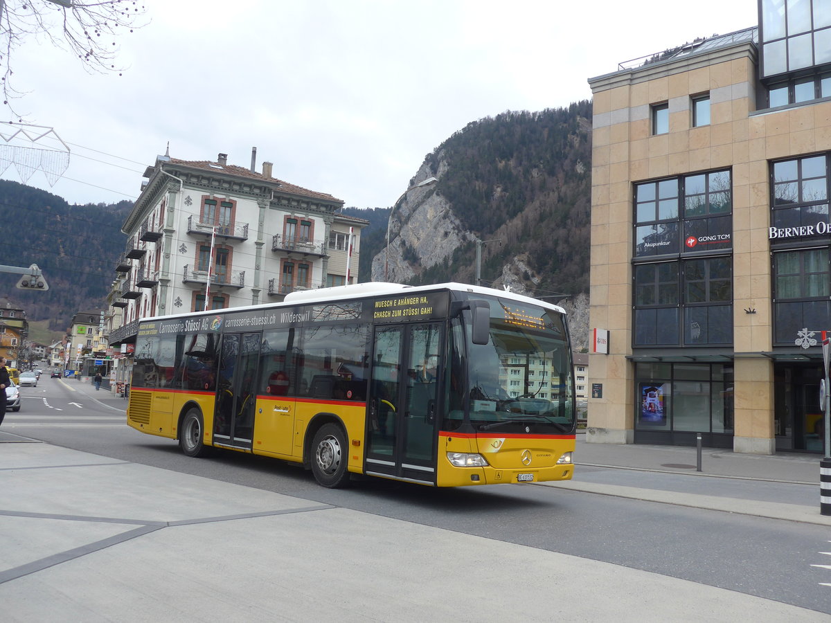 (214'861) - PostAuto Bern - BE 610'532 - Mercedes am 23. Februar 2020 beim Bahnhof Interlaken West