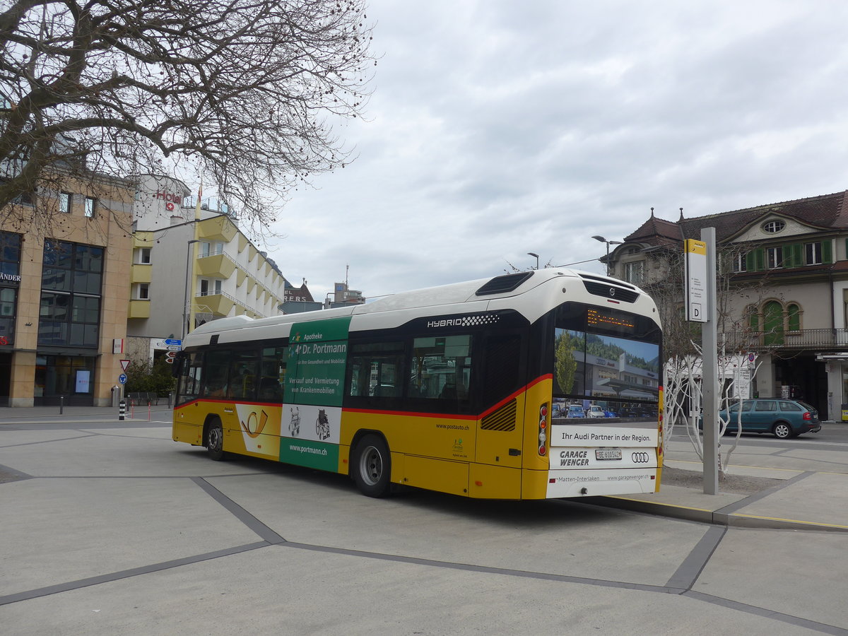 (214'866) - PostAuto Bern - BE 610'542 - Volvo am 23. Februar 2020 beim Bahnhof Interlaken West