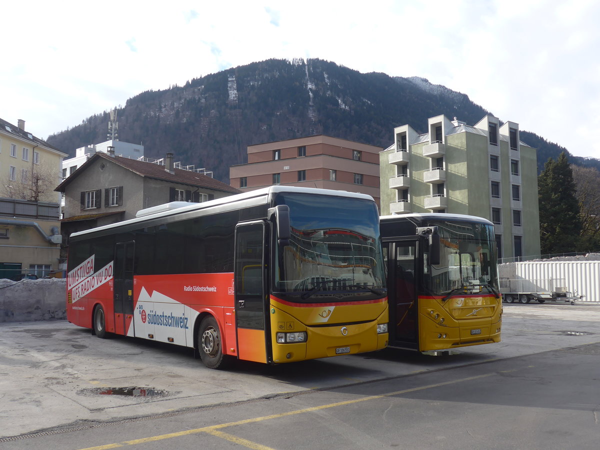 (214'936) - PostAuto Graubnden - GR 106'551 - Irisbus am 1. Mrz 2020 in Chur, Garage