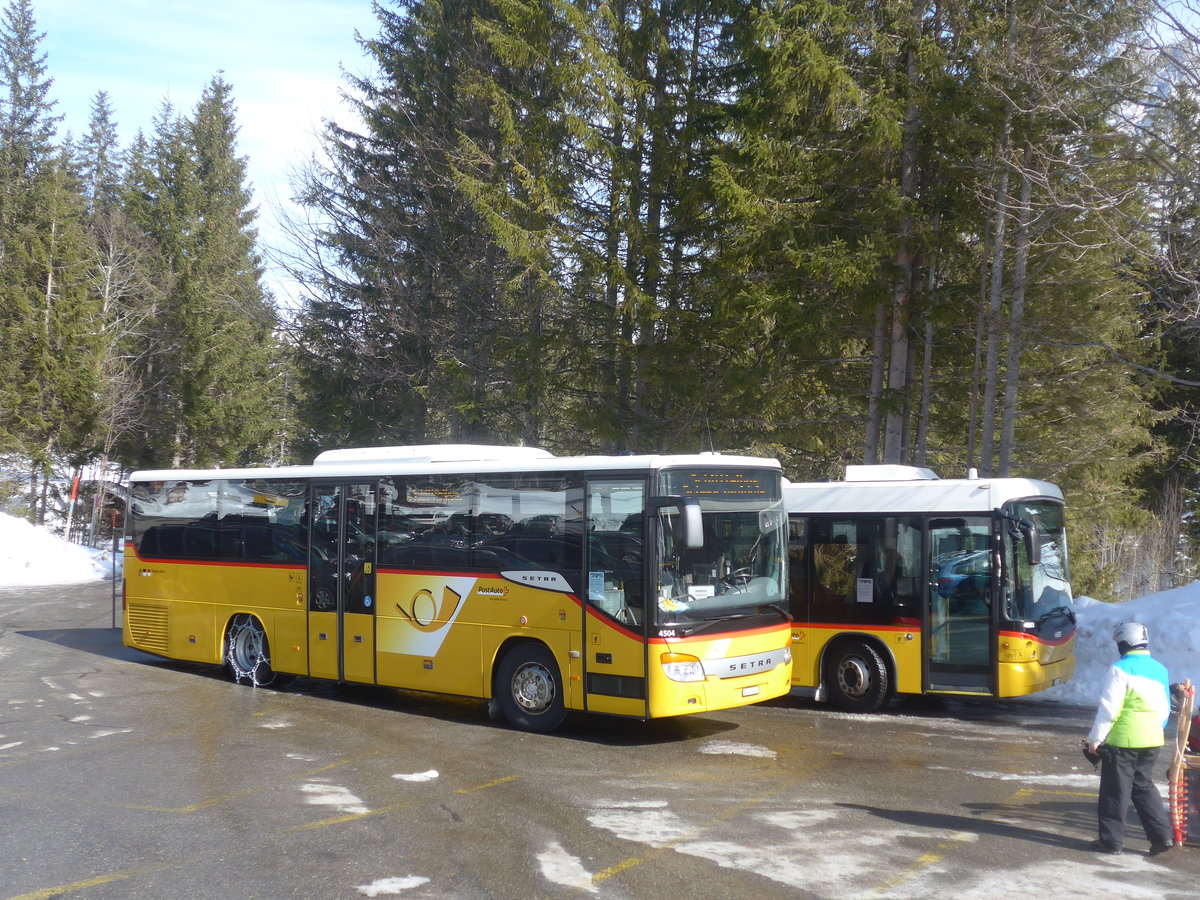 (215'081) - PostAuto Bern - BE 401'263 - Setra (ex AVG Meiringen Nr. 63) am 8. Mrz 2020 auf der Schwarzwaldalp