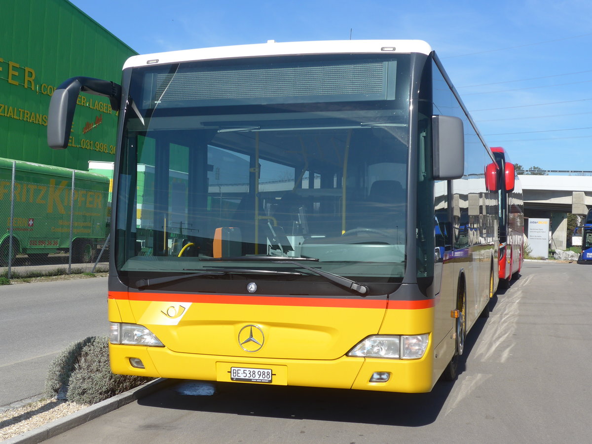 (215'256) - PostAuto Bern - BE 538'988 - Mercedes (ex BE 637'781) am 15. Mrz 2020 in Kerzers, Interbus