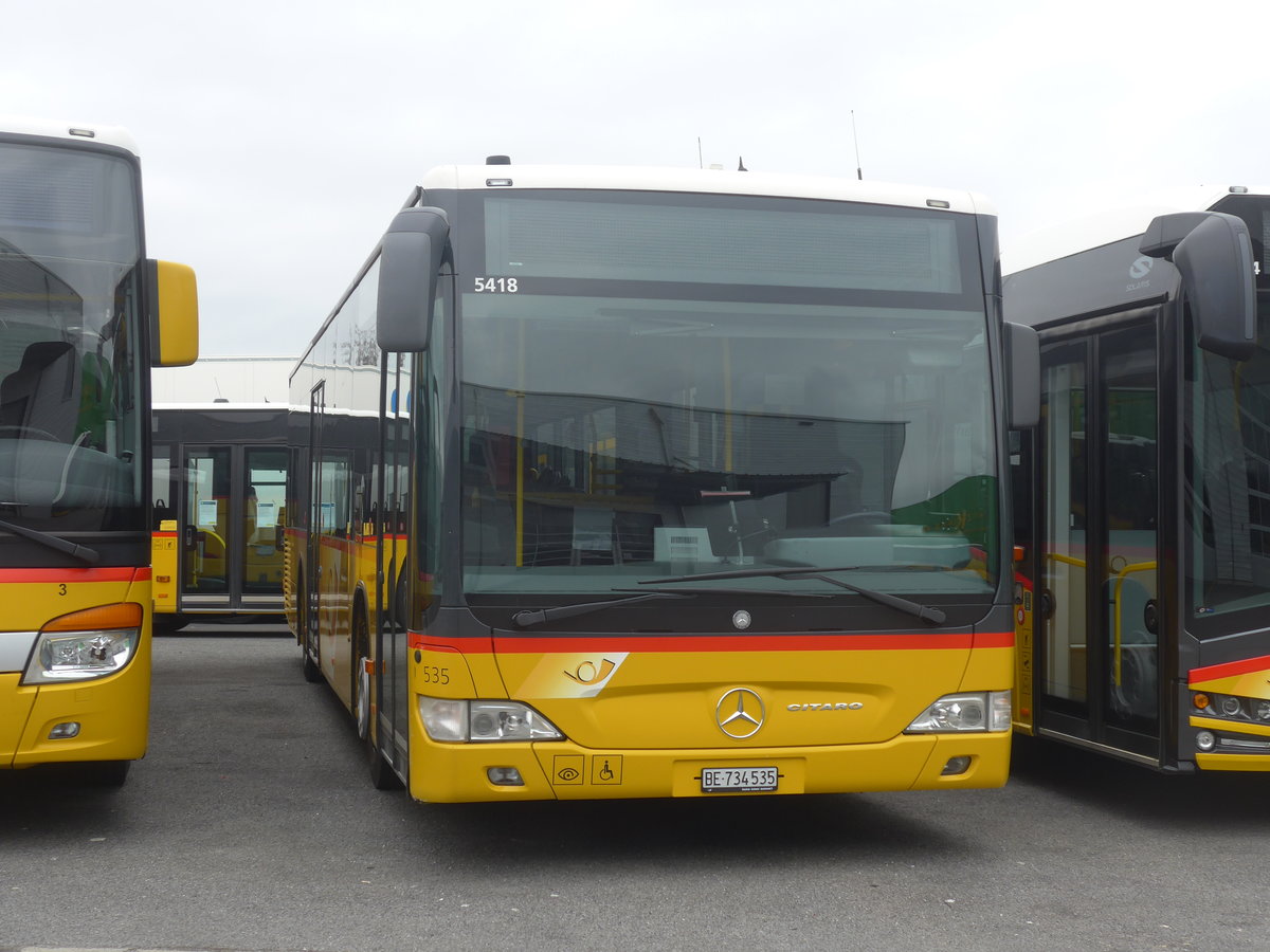 (215'436) - PostAuto Bern - Nr. 535/BE 734'535 - Mercedes am 22. Mrz 2020 in Kerzers, Interbus