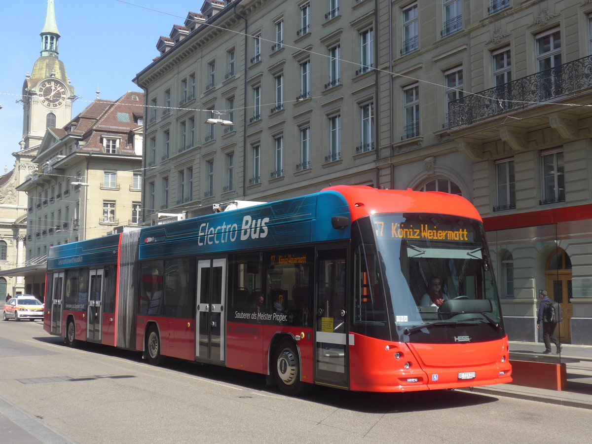 (215'600) - Bernmobil, Bern - Nr. 203/BE 723'203 - Hess am 27. Mrz 2020 beim Bahnhof Bern