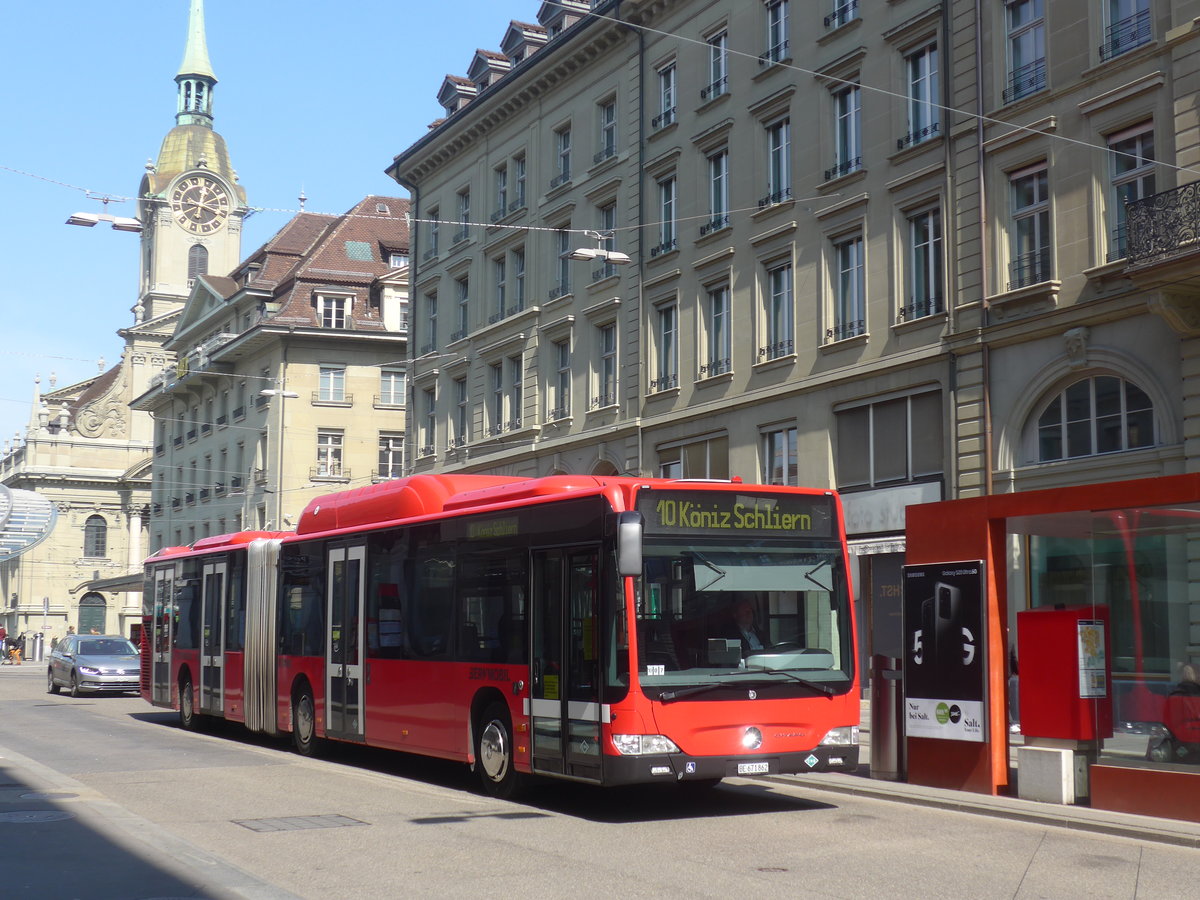 (215'607) - Bernmobil, Bern - Nr. 862/BE 671'862 - Mercedes am 27. Mrz 2020 beim Bahnhof Bern