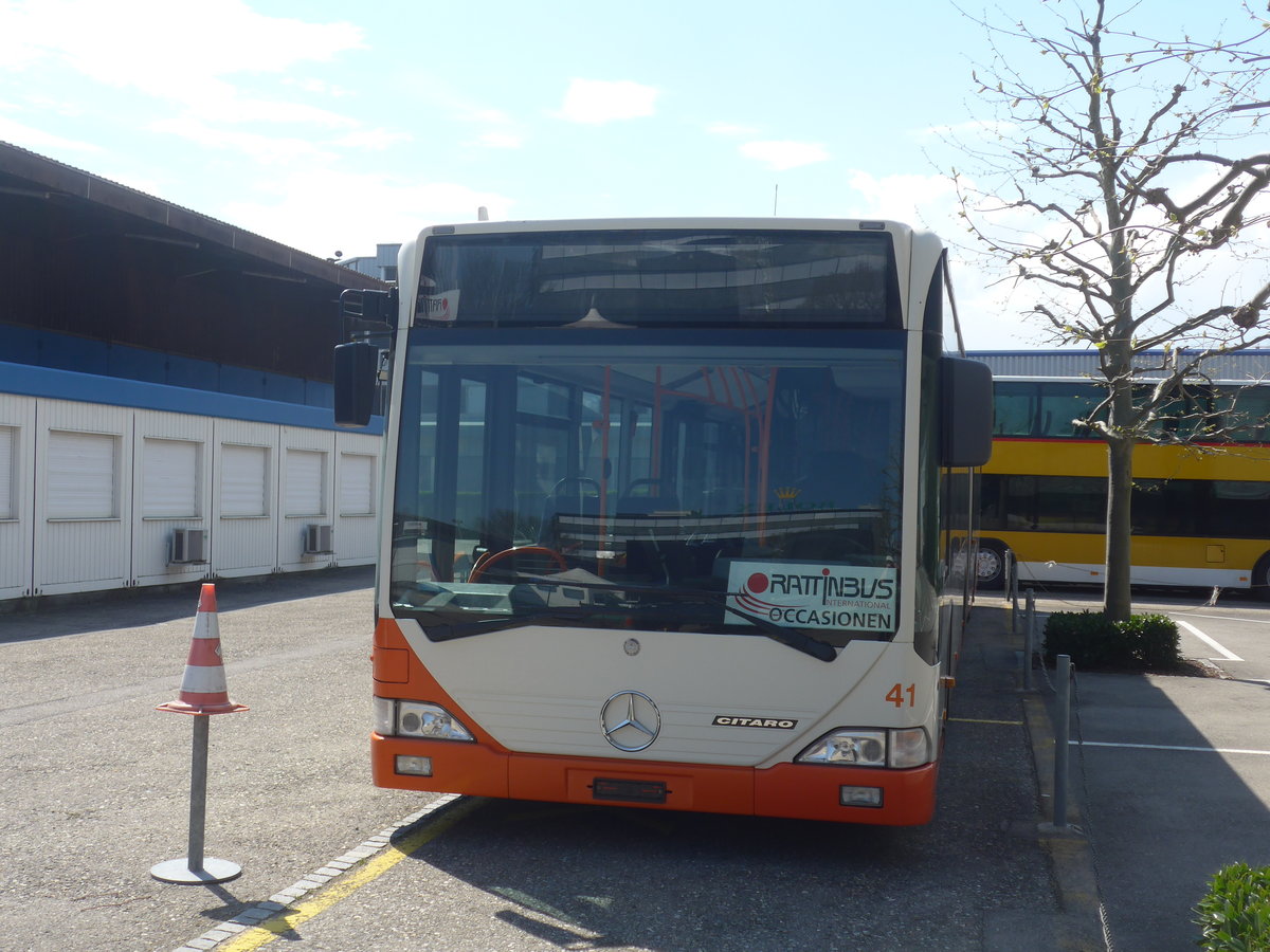 (216'025) - BSU Solothurn - Nr. 41 - Mercedes am 12. April 2020 in Biel, Rattinbus
