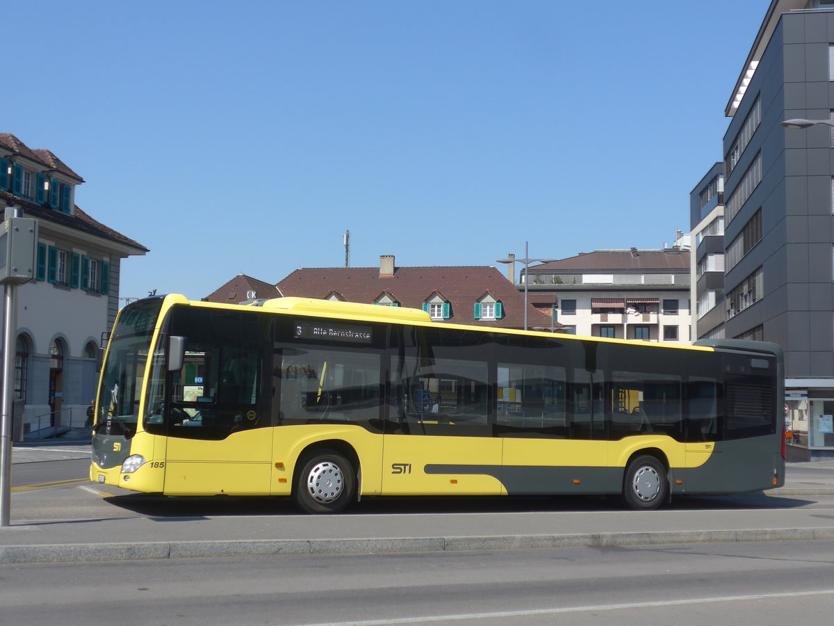 (216'038) - STI Thun - Nr. 185/BE 804'185 - Mercedes am 13. April 2020 beim Bahnhof Thun