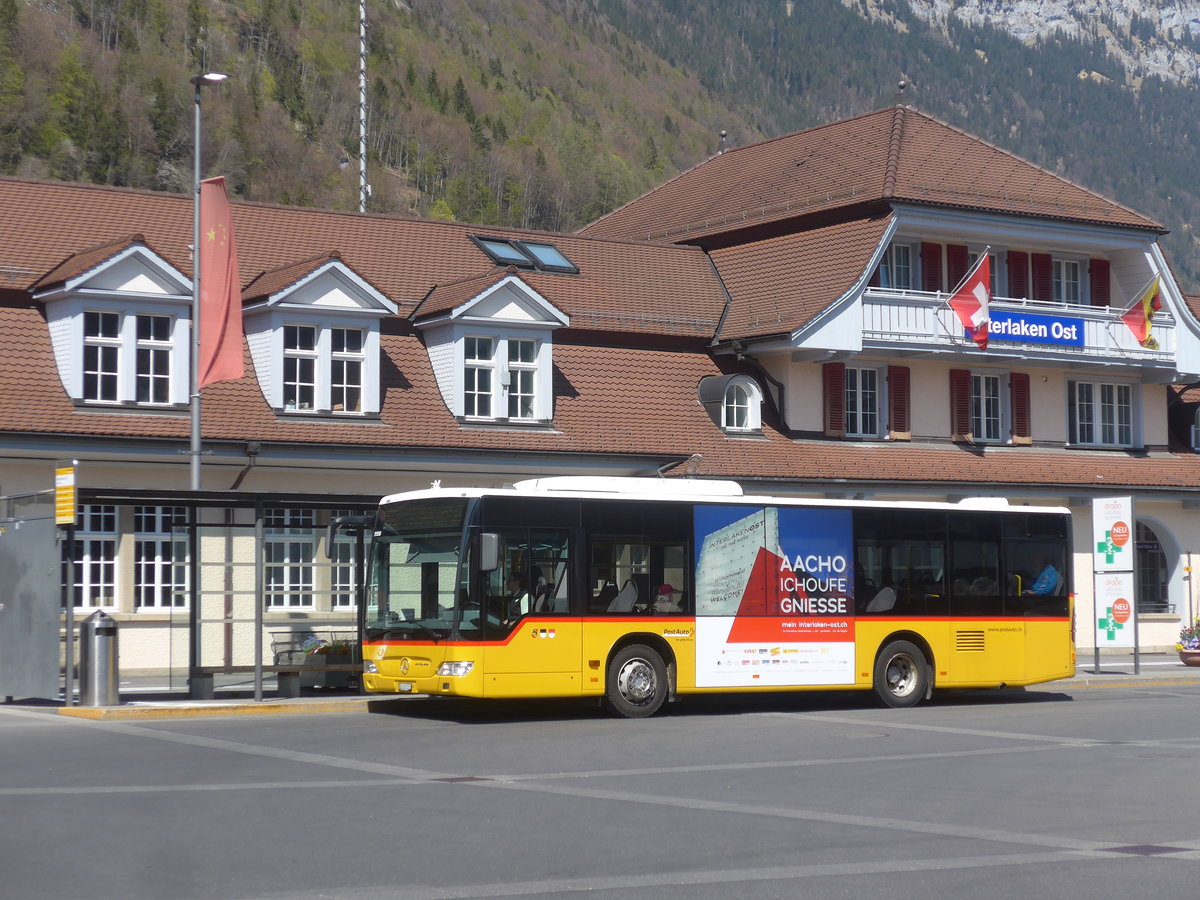 (216'063) - PostAuto Bern - BE 610'531 - Mercedes am 15. Mrz 2020 beim Bahnhof Interlaken Ost