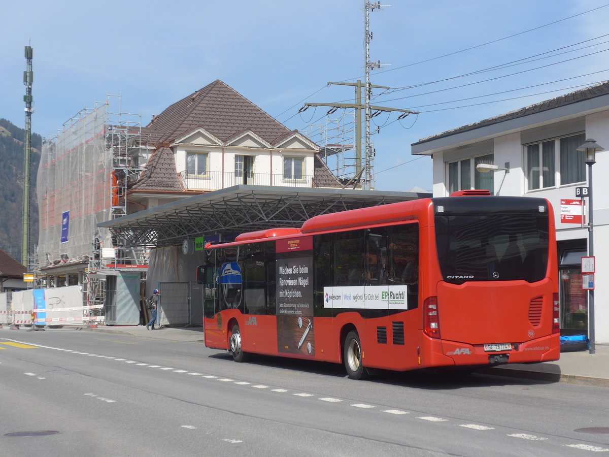 (216'139) - AFA Adelboden - Nr. 95/BE 26'774 - Mercedes am 16. April 2020 beim Bahnhof Frutigen