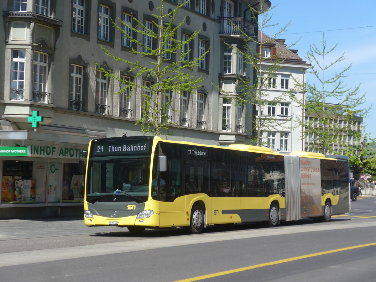 (216'166) - STI Thun - Nr. 182/BE 804'182 - Mercedes am 17. April 2020 in Thun, Bahnhofstrasse