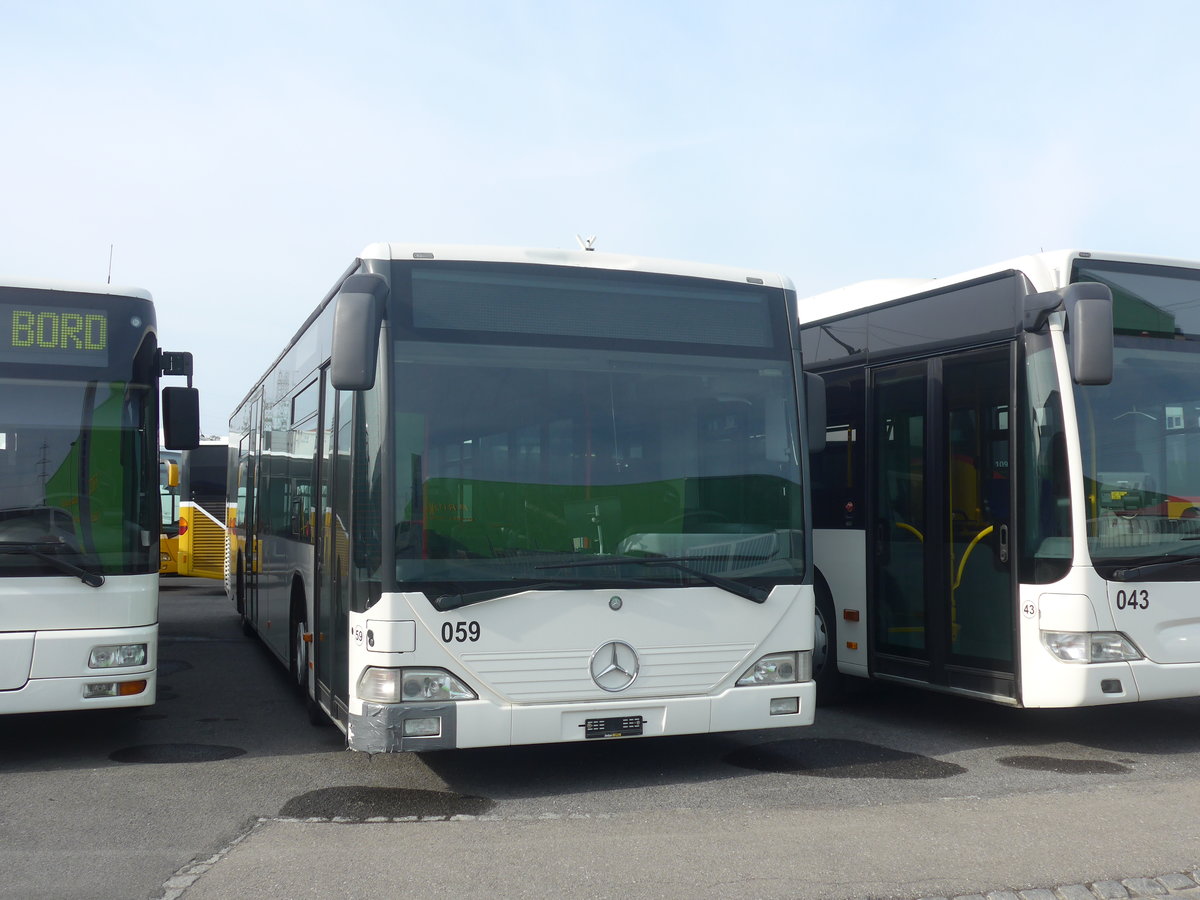 (216'224) - Interbus, Yverdon - Nr. 59 - Mercedes (ex CarPostal Ouest; ex PostAuto Bern; ex P 25'380) am 19. April 2020 in Kerzers, Interbus