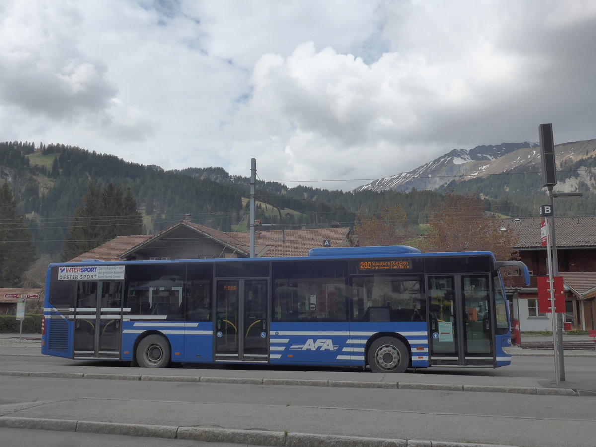 (216'482) - AFA Adelboden - Nr. 58/BE 611'224 - Mercedes am 26. April 2020 beim Bahnhof Lenk