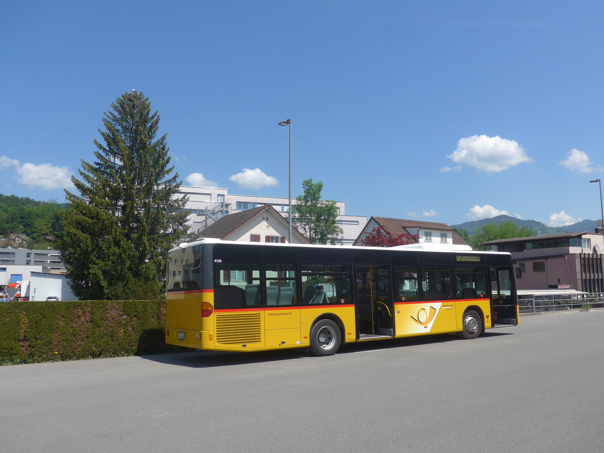 (216'838) - PostAuto Ostschweiz - SZ 61'602 - Mercedes (ex Kistler, Reichenburg) am 9. Mai 2020 beim Bahnhof Uznach