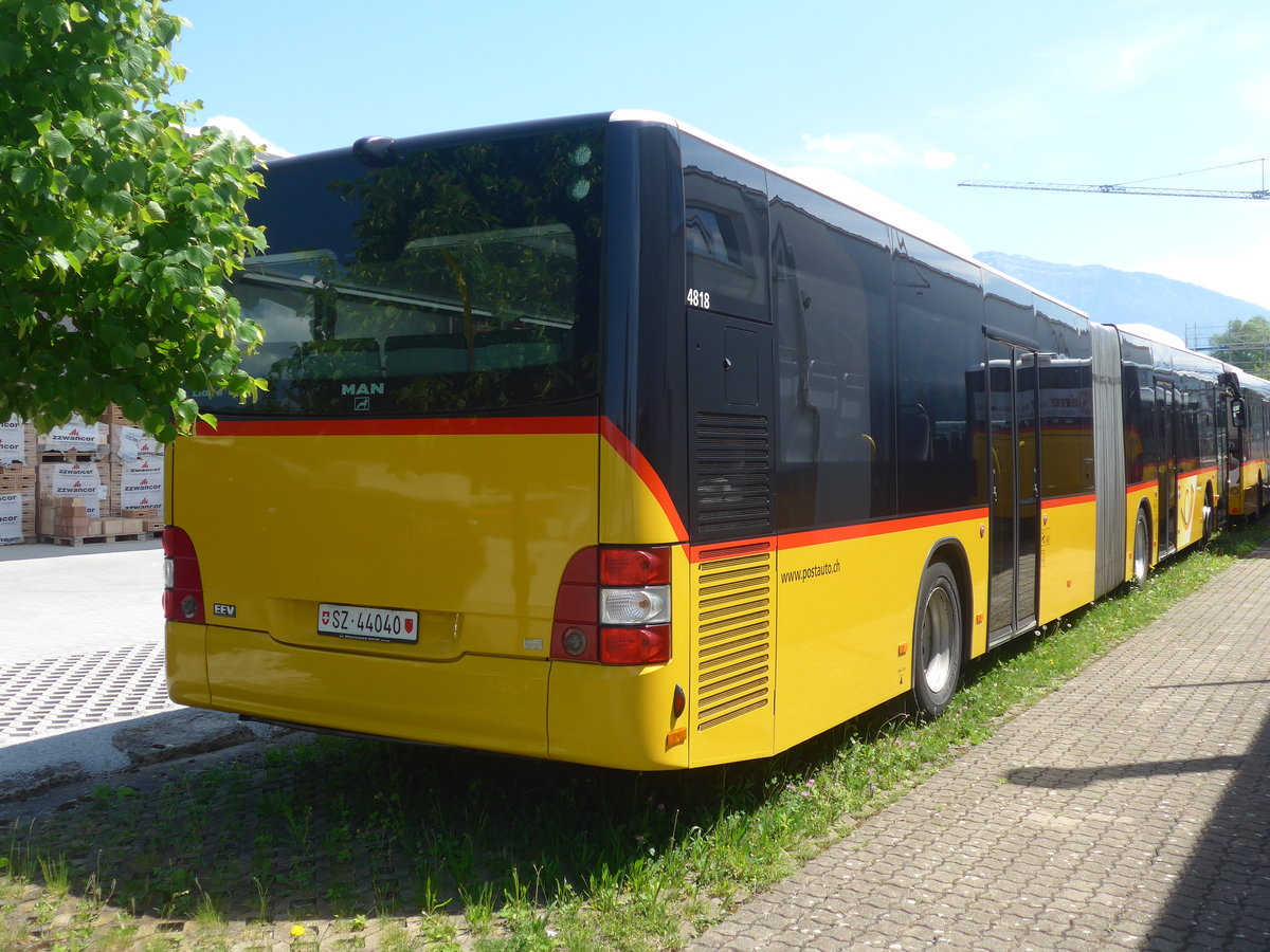 (216'851) - PostAuto Ostschweiz - SZ 44'040 - MAN (ex Kistler, Reichenburg) am 9. Mai 2020 in Uznach, Garage