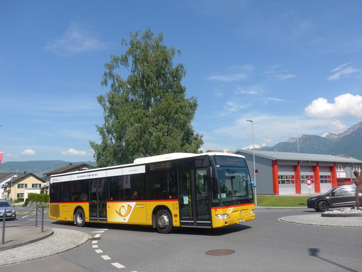 (216'868) - PostAuto Ostschweiz - SZ 78'821 - Mercedes (ex Kistler, Reichenburg) am 9. Mai 2020 in Reichenburg, Allmeind