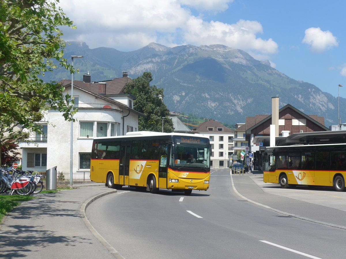 (217'059) - PostAuto Zentralschweiz - Nr. 3/OW 10'006 - Irisbus (ex Dillier, Sarnen Nr. 3) a, 17. Mai 2020 beim Bahnhof Sarnen