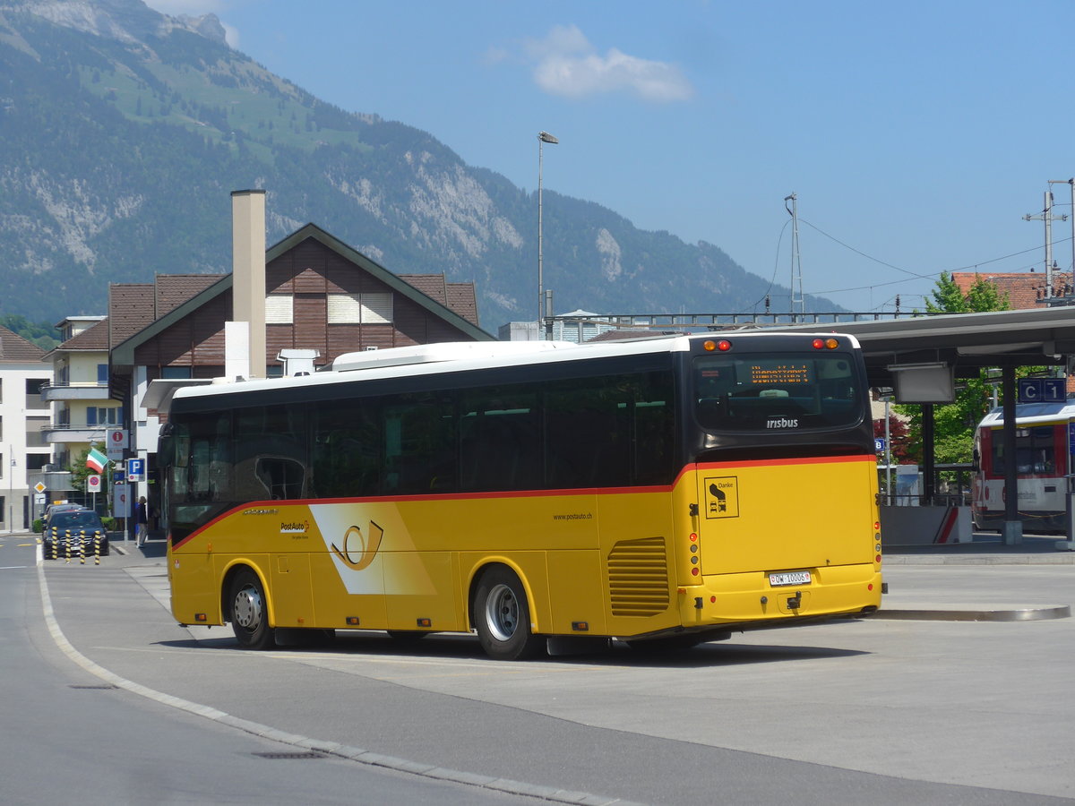 (217'061) - PostAuto Zentralschweiz - Nr. 3/OW 10'006 - Irisbus (ex Dillier, Sarnen Nr. 3) am 17. Mai 2020 beim Bahnhof Sarnen