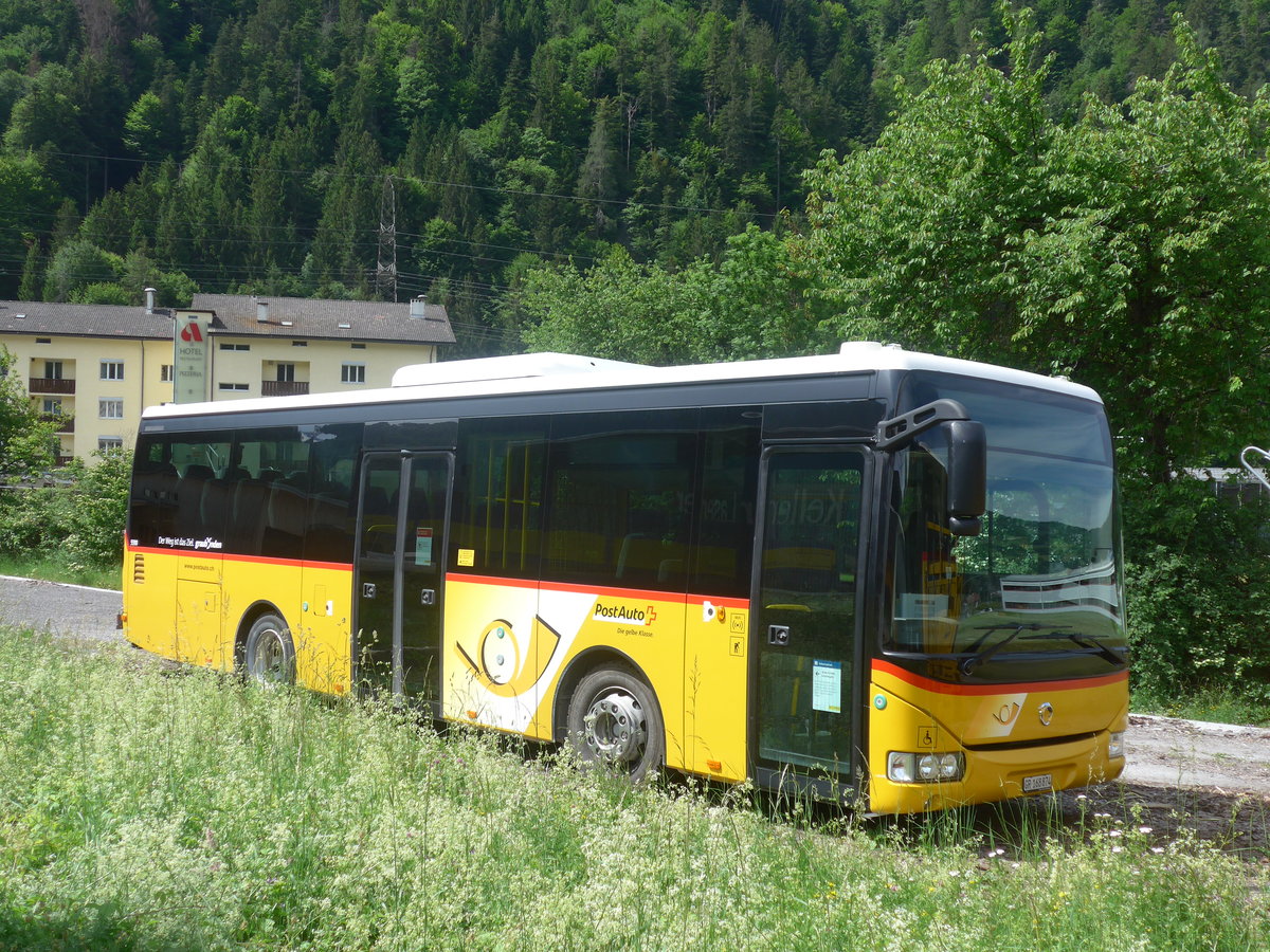 (217'200) - PostAuto Graubnden - GR 168'874 - Irisbus am 23. Mai 2020 beim Bahnhof Schiers