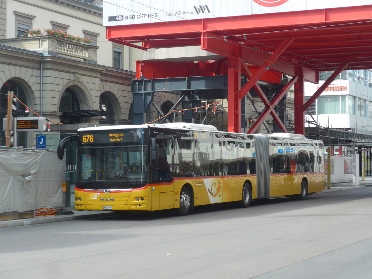 (217'453) - Moser, Flaach - Nr. 359/ZH 592'508 - MAN am 30. Mai 2020 beim Hauptbahnhof Winterthur