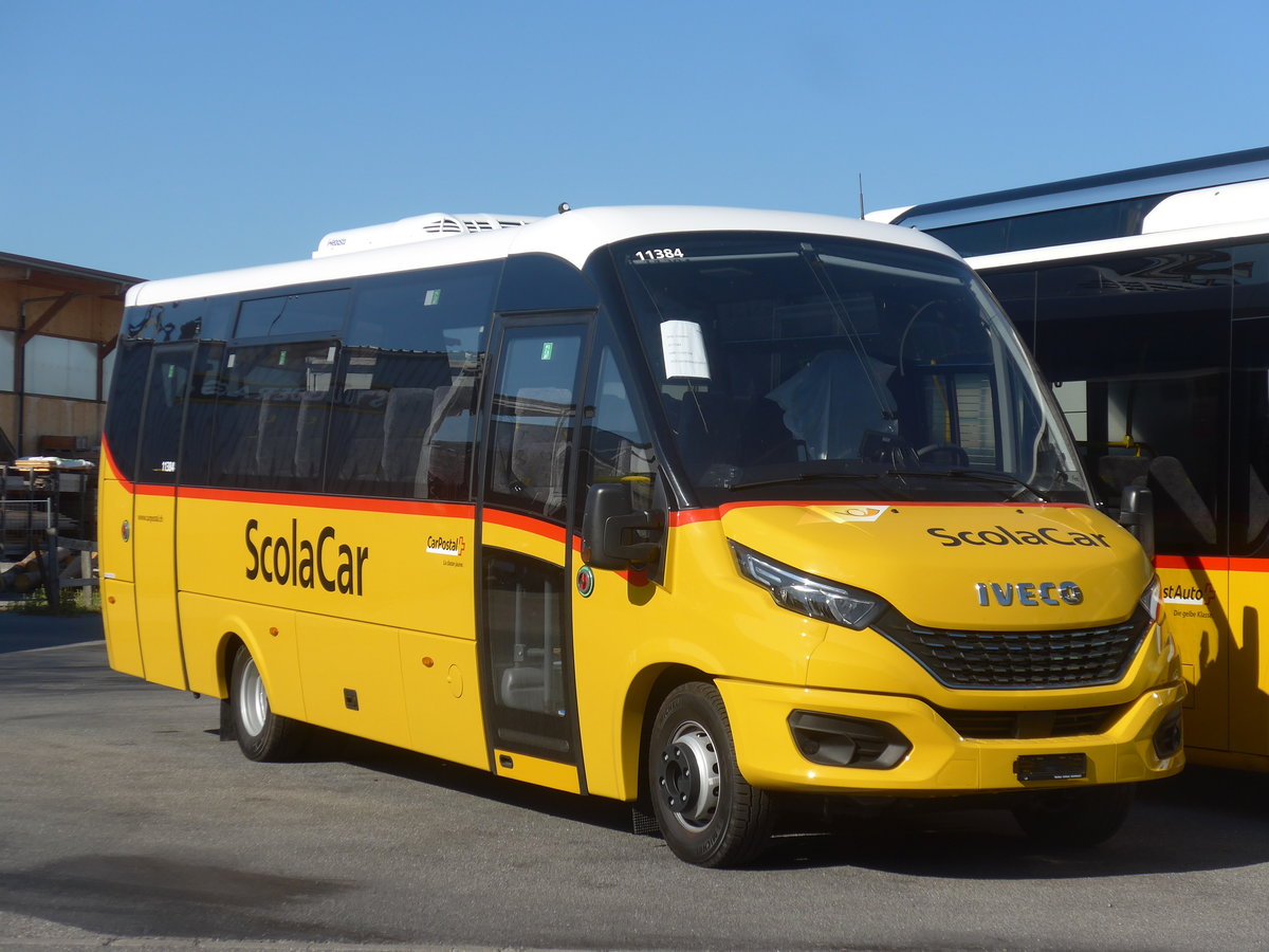 (217'486) - CarPostal Ouest - PID 11'384 - Iveco/Rosero am 31. Mai 2020 in Kerzers, Interbus