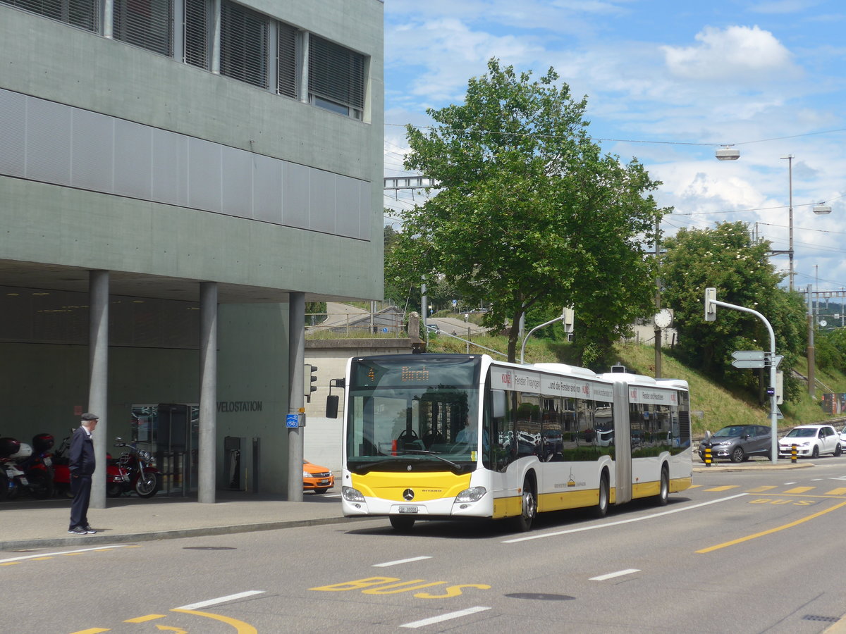 (217'754) - VBSH Schaffhausen - Nr. 8/SH 38'008 - Mercedes am 8. Juni 2020 beim Bahnhof Schaffhausen