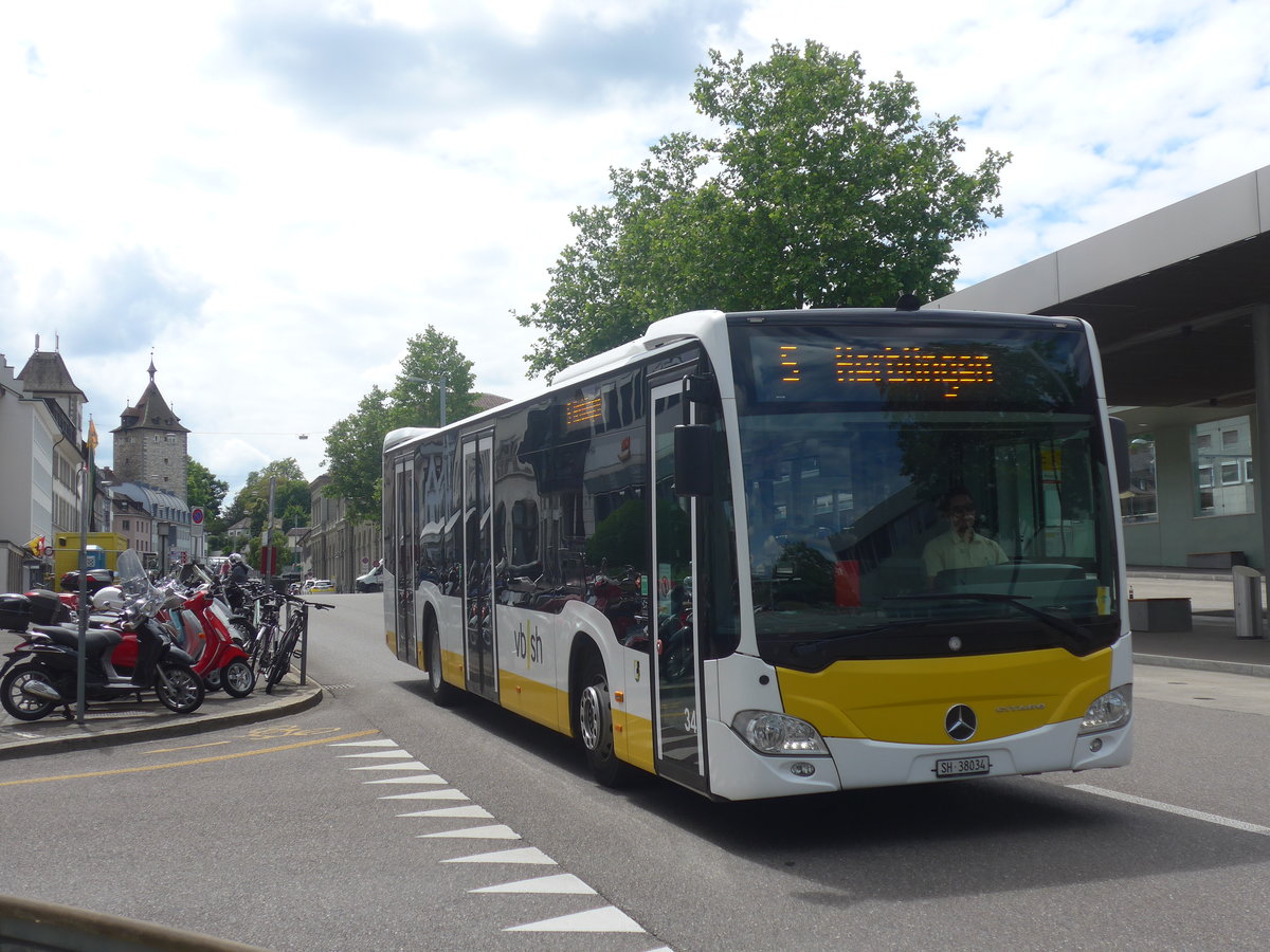 (217'760) - VBSH Schaffhausen - Nr. 34/SH 38'034 - Mercedes am 8. Juni 2020 beim Bahnhof Schaffhausen