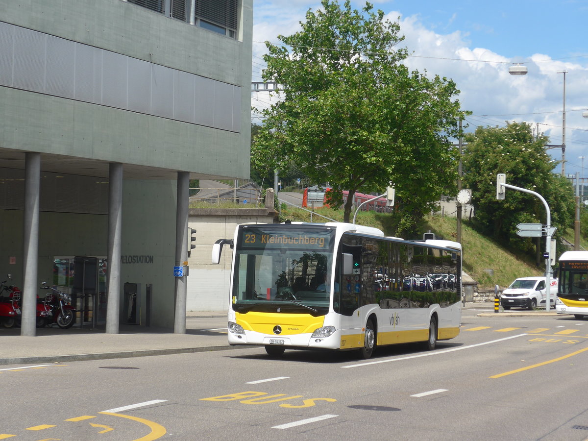 (217'768) - VBSH Schaffhausen - Nr. 227/SH 54'327 - Mercedes am 8. Juni 2020 beim Bahnhof Schaffhausen