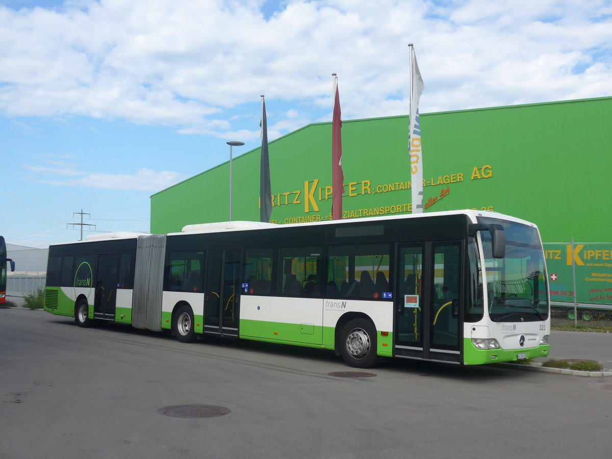 (217'801) - transN, La Chaux-de-Fonds - Nr. 321/NE 109'321 - Mercedes am 13. Juni 2020 in Kerzers, Interbus
