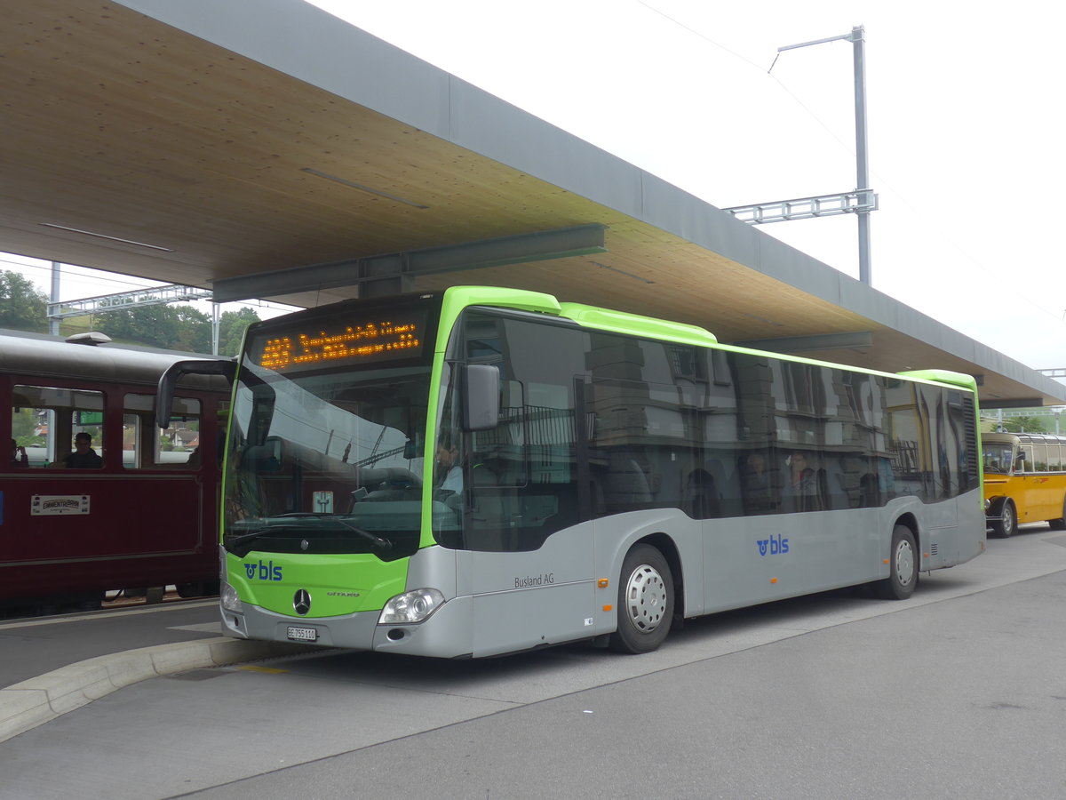 (217'959) - Busland, Burgdorf - Nr. 110/BE 755'110 - Mercedes am 14. Juni 2020 beim Bahnhof Huttwil