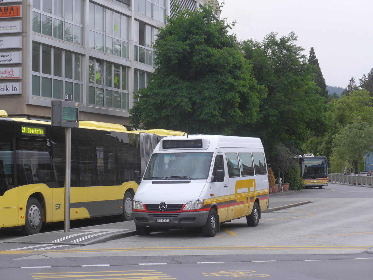 (218'048) - STI Thun - Nr. 1/BE 300'401 - Mercedes am 18. Juni 2020 beim Bahnhof Thun