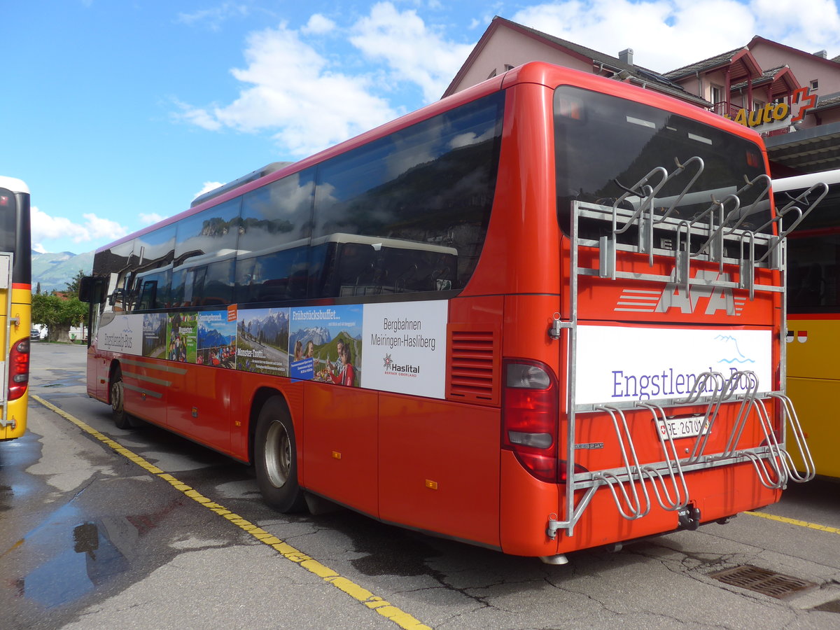 (218'075) - AFA Adelboden - Nr. 24/BE 26'701 - Setra am 21. Juni 2020 in Meiringen, Postautostation (Einsatz PostAuto fr Engstlenalp-Bus)