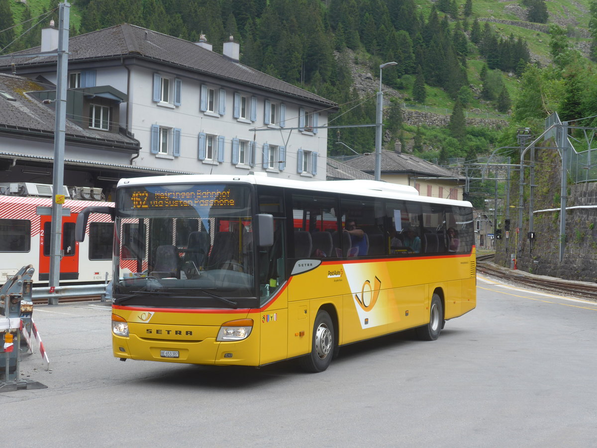(218'131) - PostAuto Bern - Nr. 70/BE 653'387 - Setra am 21. Juni 2020 beim Bahnhof Gschenen