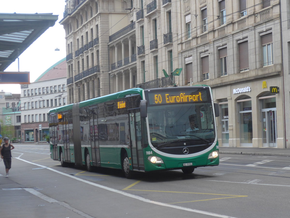(218'181) - BVB Basel - Nr. 7054/BS 99'354 - Mercedes am 28. Juni 2020 beim Bahnhof Basel