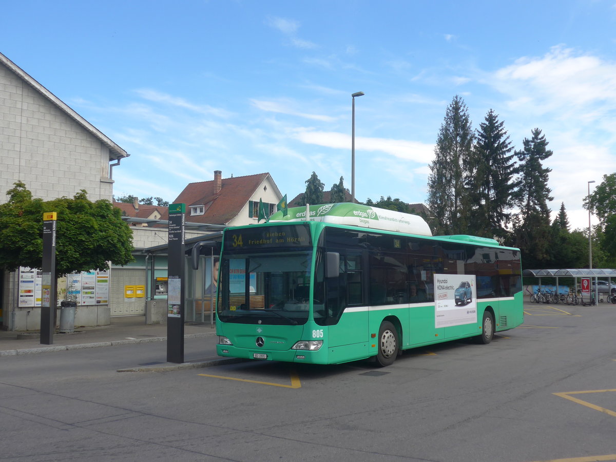 (218'189) - BVB Basel - Nr. 805/BS 2805 - Mercedes am 28. Juni 2020 in Bottmingen, Schloss