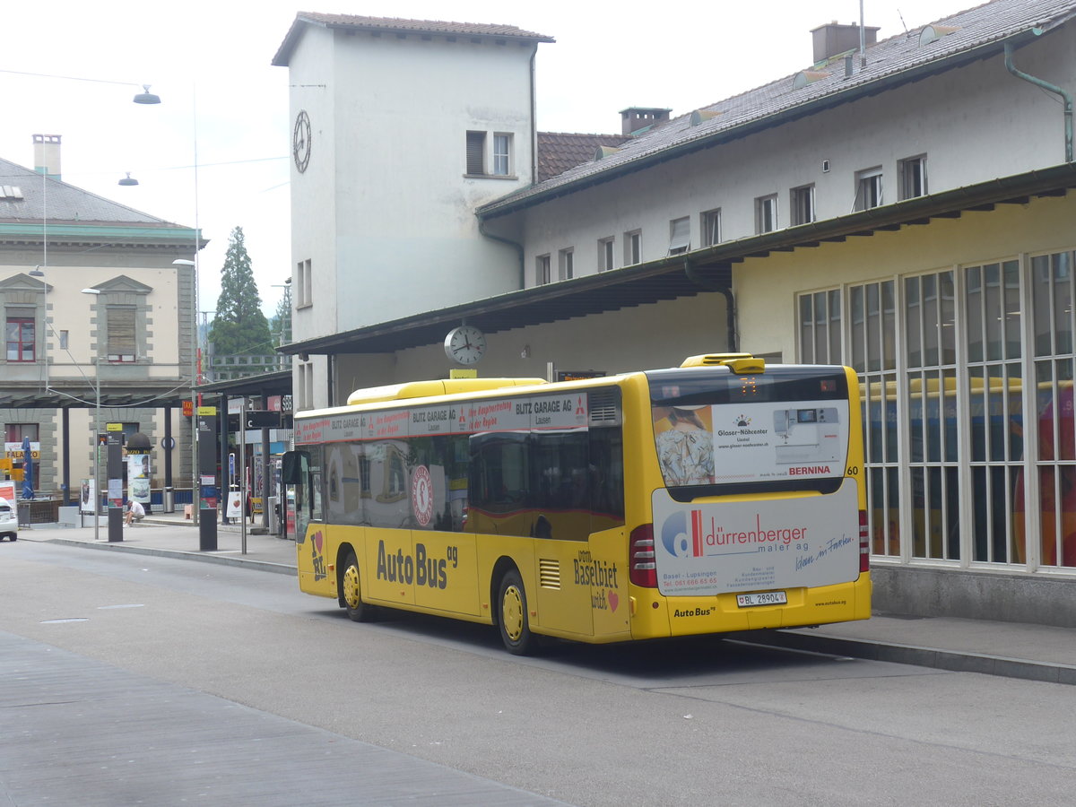(218'210) - AAGL Liestal - Nr. 60/BL 28'904 - Mercedes am 28. Juni 2020 beim Bahnhof Liestal