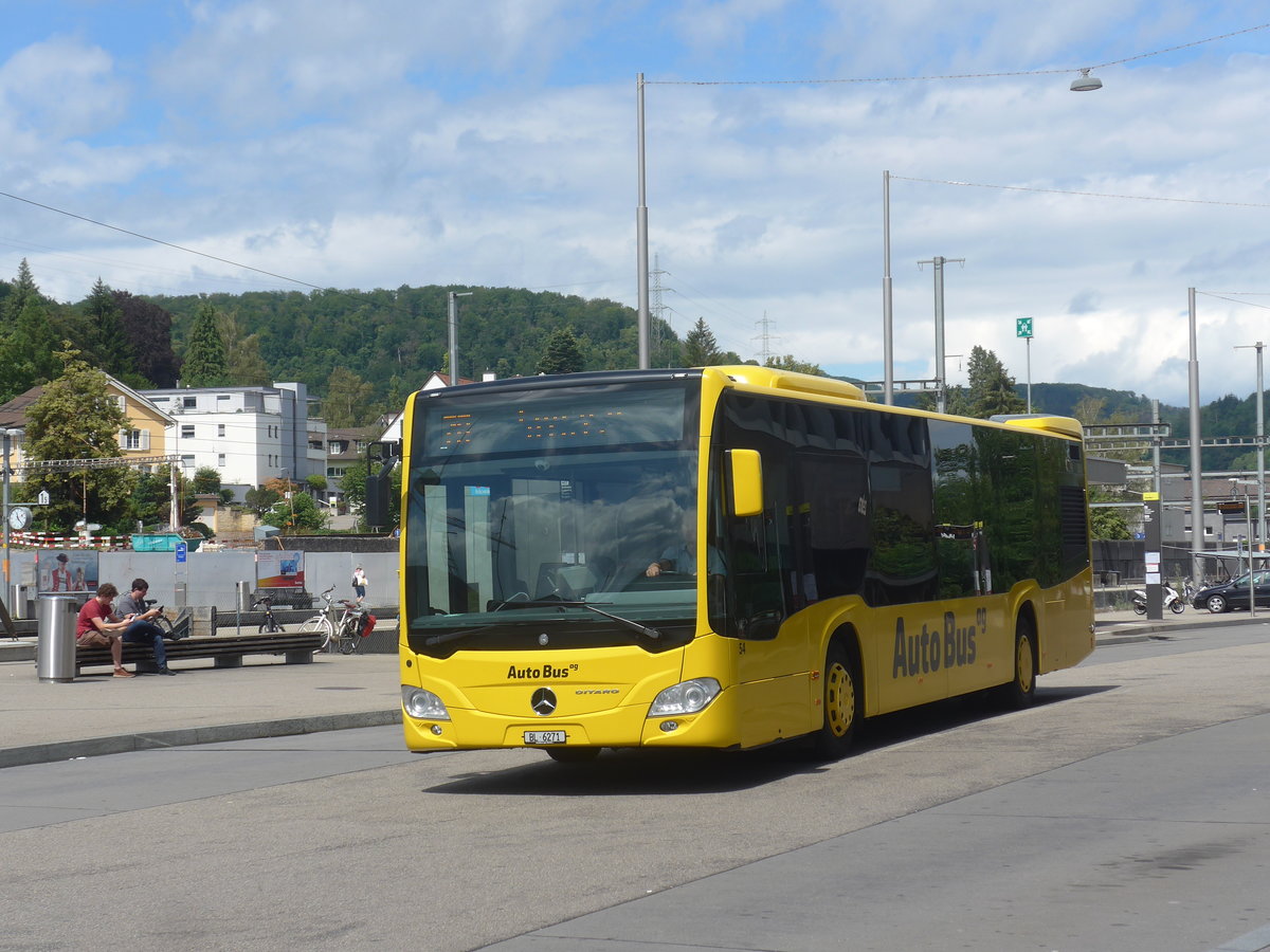 (218'211) - AAGL Liestal - Nr. 54/BL 6271 - Mercedes am 28. Juni 2020 beim Bahnhof Liestal