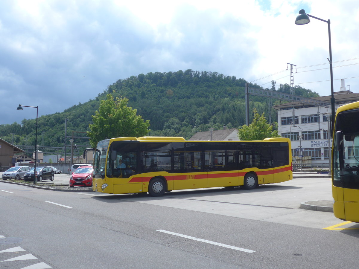 (218'222) - BLT Oberwil - Nr. 3/BL 198'418 - Mercedes am 28. Juni 2020 beim Bahnhof Sissach