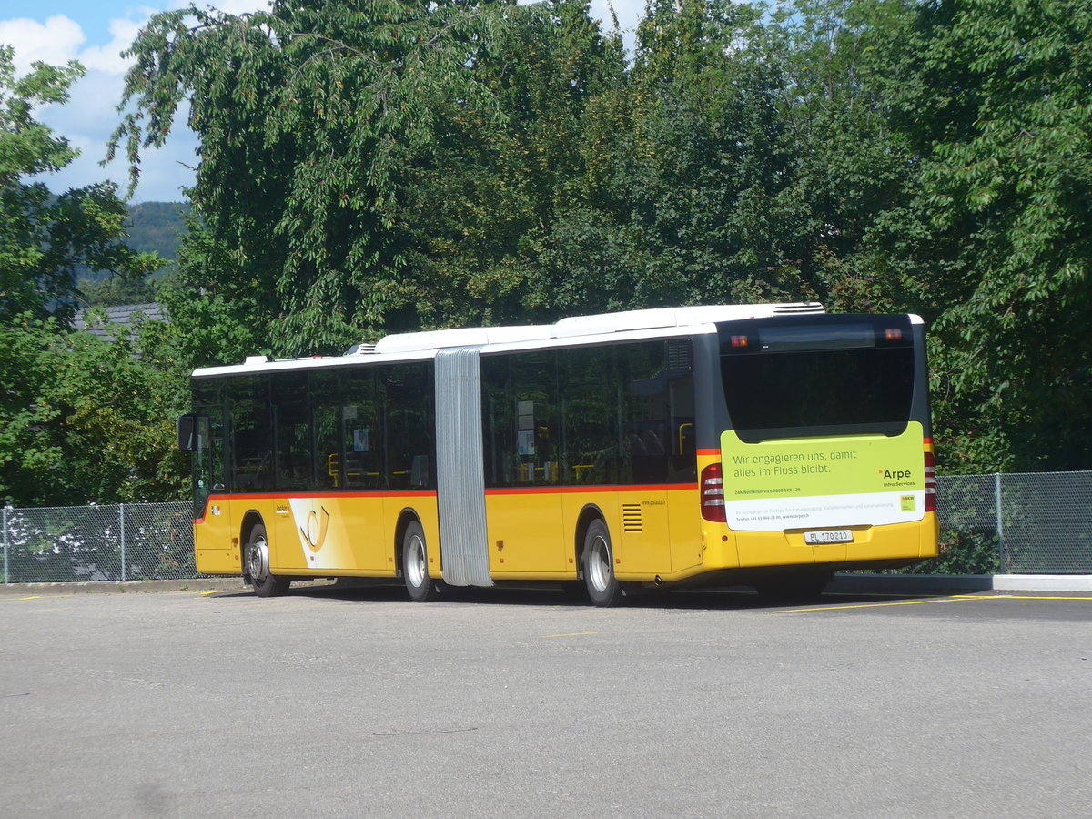 (218'333) - PostAuto Nordschweiz - BL 170'210 - Mercedes am 4. Juli 2020 in Telterkinden, Garage