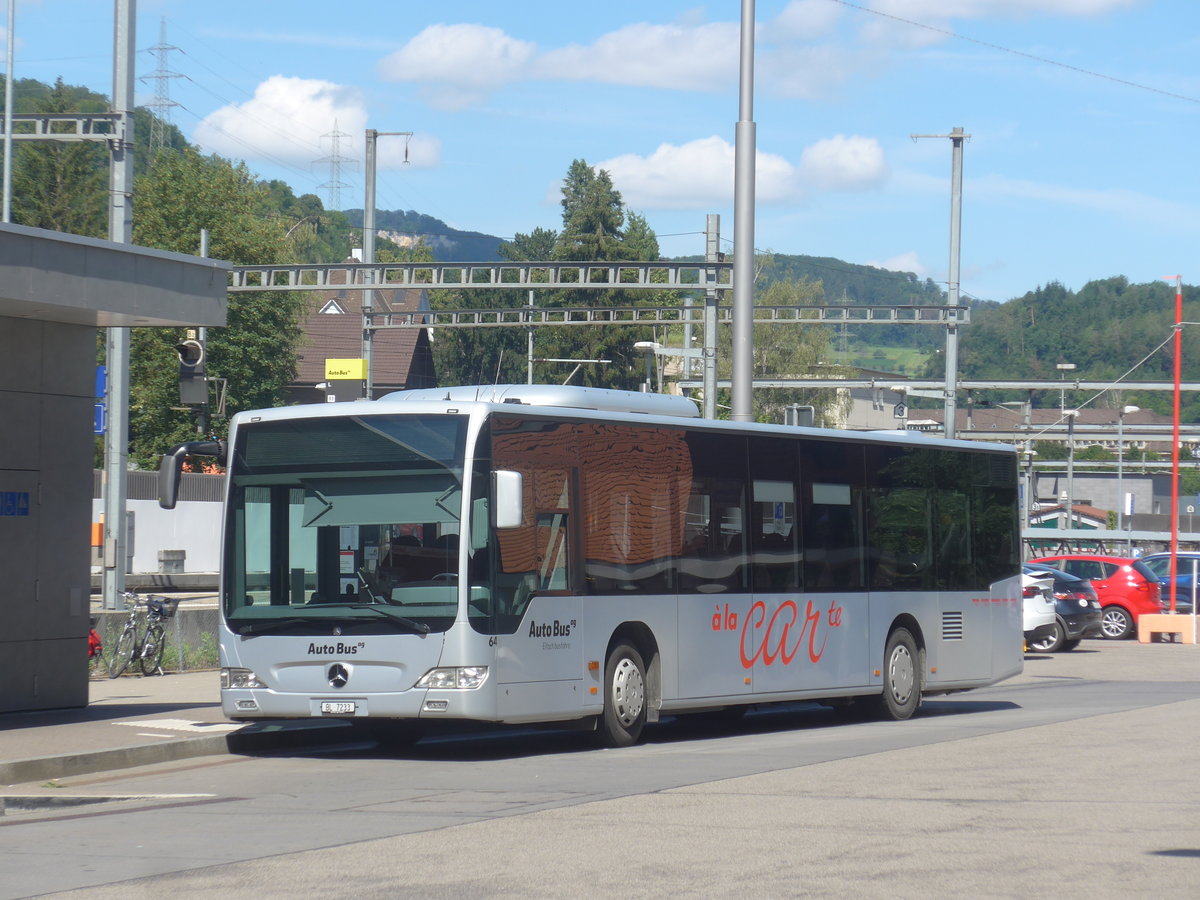 (218'338) - AAGL Liestal - Nr. 64/BL 7233 - Mercedes am 4. Juli 2020 beim Bahnhof Liestal