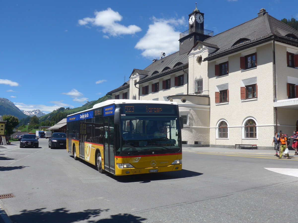 (218'482) - PostAuto Graubnden - GR 159'234 - Mercedes am 5. Juli 2020 beim Bahnhof Scuol-Tarasp