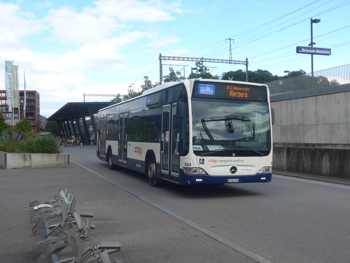 (218'581) - Genve-Tours, Genve - Nr. 984/GE 960'798 - Mercedes am 6.Juli 2020 beim Bahnhof Bern Brnnen Westside