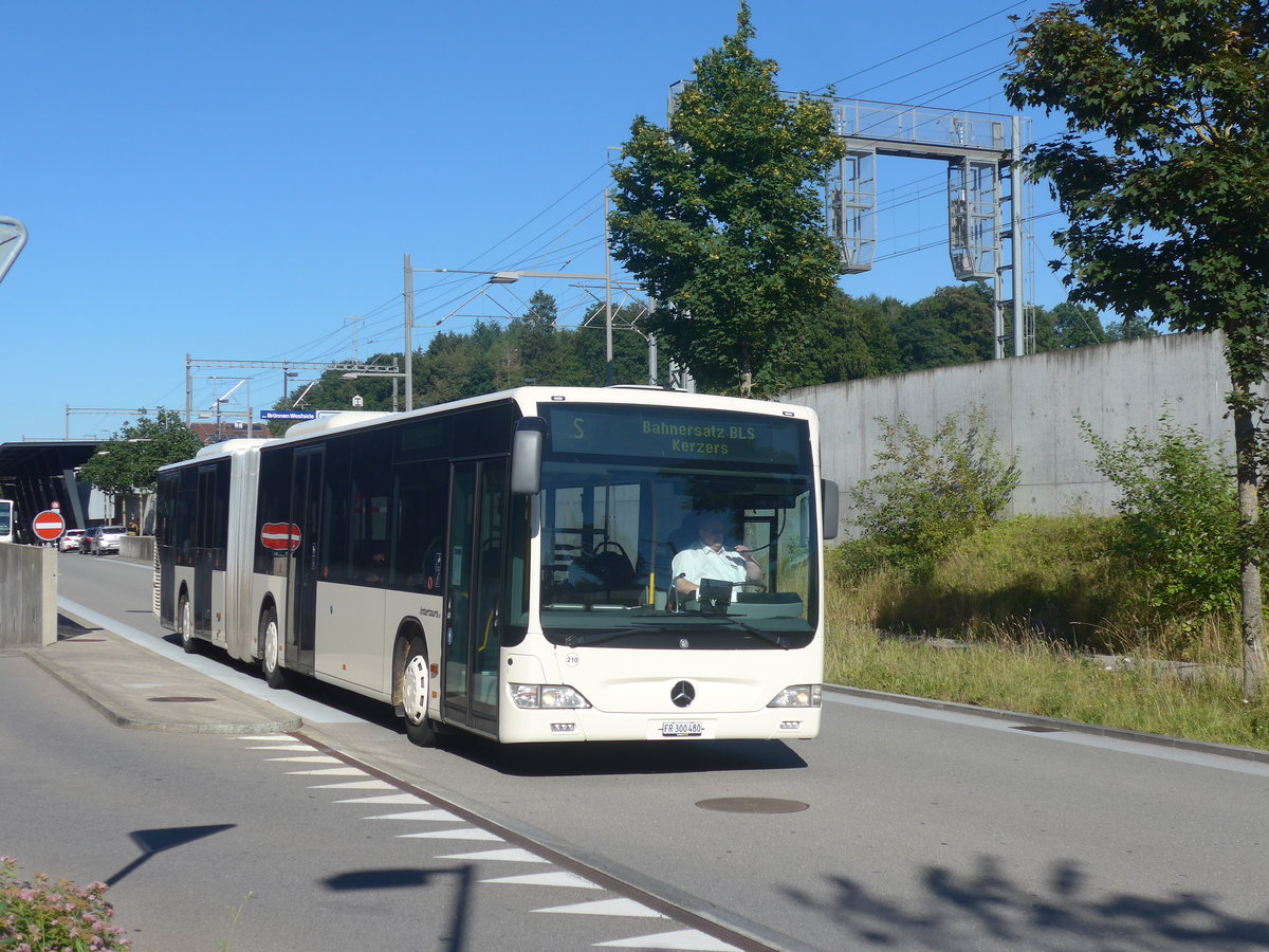 (218'694) - Intertours, Domdidier - Nr. 210/FR 300'480 - Mercedes (ex STI Thun Nr. 134) am 12. Juli 2020 beim Bahnhof Bern Brnnen Westside