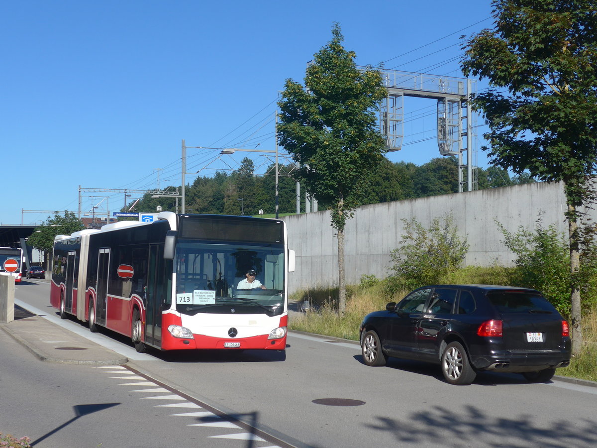 (218'701) - Intertours, Domdidier - FR 300'468 - Mercedes (ex BLT Oberwil Nr. 99; ex Gschwindl, A-Wien Nr. 8413) am 12. Juli 2020 beim Bahnhof Bern Brnnen Westside