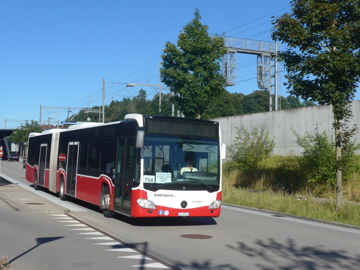 (218'702) - Intertours, Domdidier - FR 300'477 - Mercedes (ex BLT Oberwil Nr. 97; ex Gschwindl, A-Wien Nr. 8409) am 12. Juli 2020 beim Bahnhof Bern Brnnen Westside