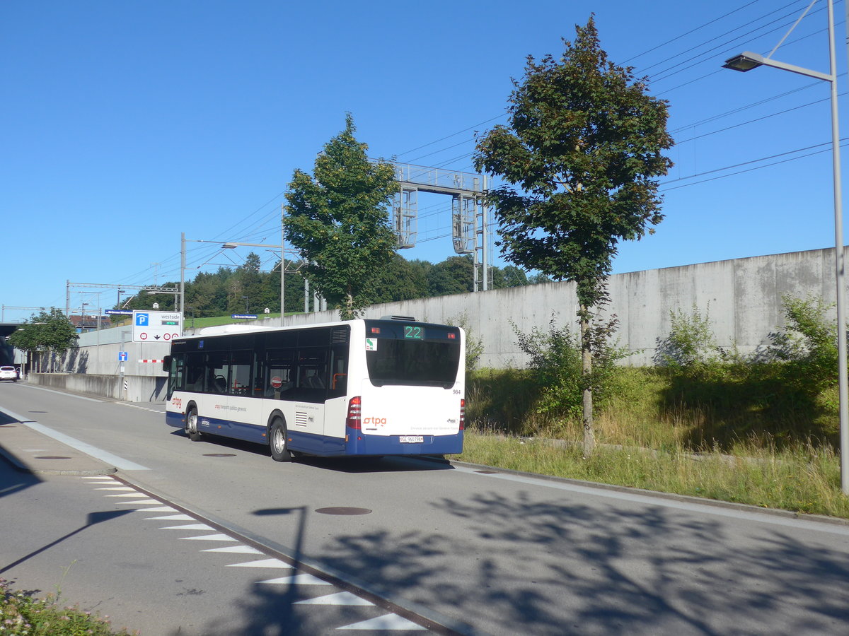 (218'705) - Genve-Tours, Genve - Nr. 984/GE 960'798 - Mercedes am 12. Juli 2020 beim Bahnhof Bern Brnnen Westside