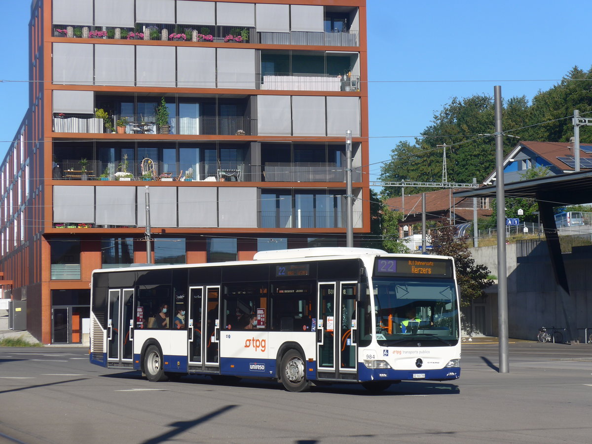 (218'708) - Genve-Tours, Genve - Nr. 984/GE 960'798 - Mercedes am 12. Juli 2020 beim Bahnhof Bern Brnnen Westside