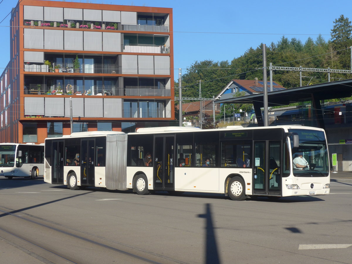 (218'712) - Intertours, Domdidier - Nr. 210/FR 300'480 - Mercedes (ex STI Thun Nr. 134) am 12. Juli 2020 beim Bahnhof Bern Brnnen Westside